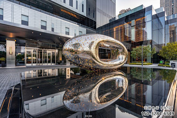 方孔球雕塑通用，美陳雕塑，不銹鋼方孔球雕塑展品