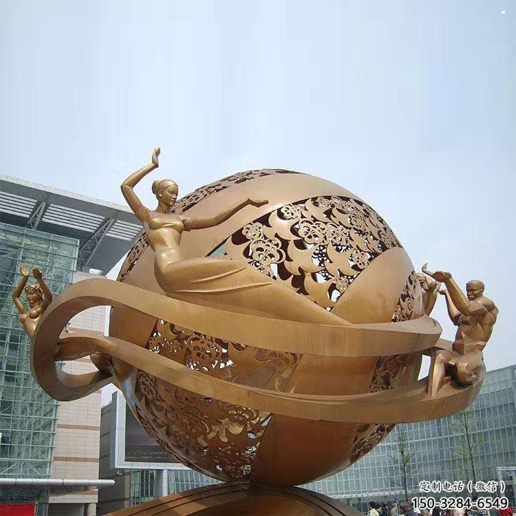 鏤空球雕塑供給，景觀雕塑，烤漆鏤空球雕塑選定