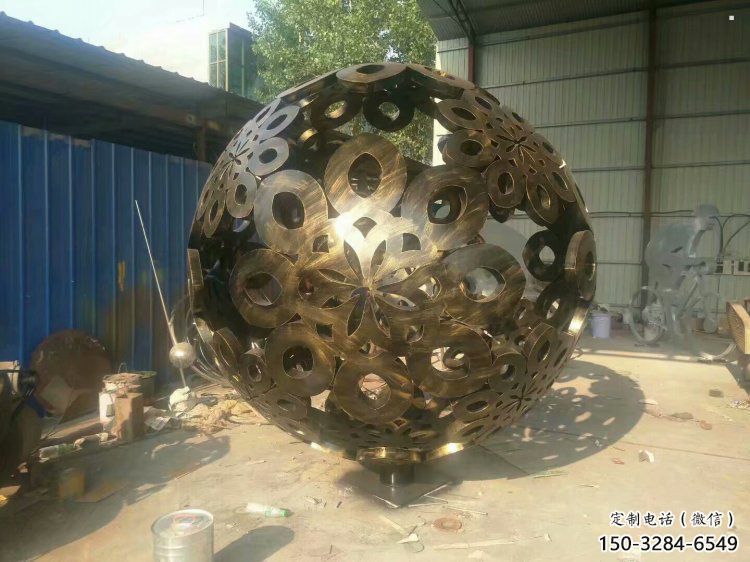 球體雕塑廠家，景觀雕塑，不銹鋼球體雕塑生產廠家