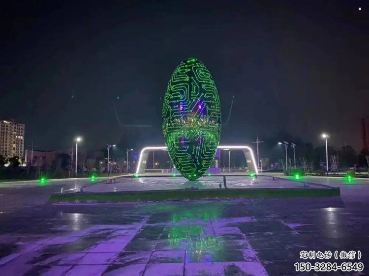 燈光球雕塑供需，多彩藝術(shù)，不銹鋼燈光球雕塑制造商