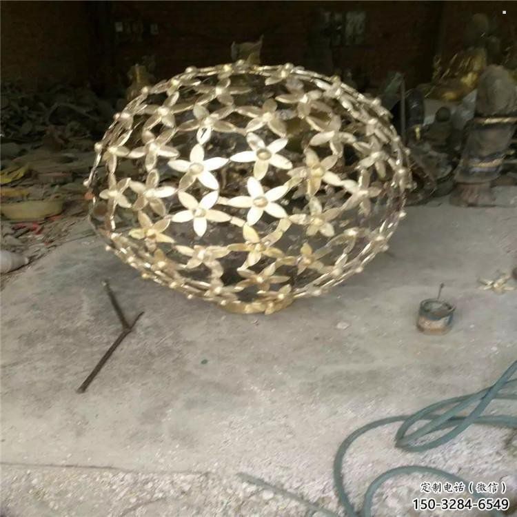 燈光球雕塑供需，室外軟裝，不銹鋼燈光球雕塑制作