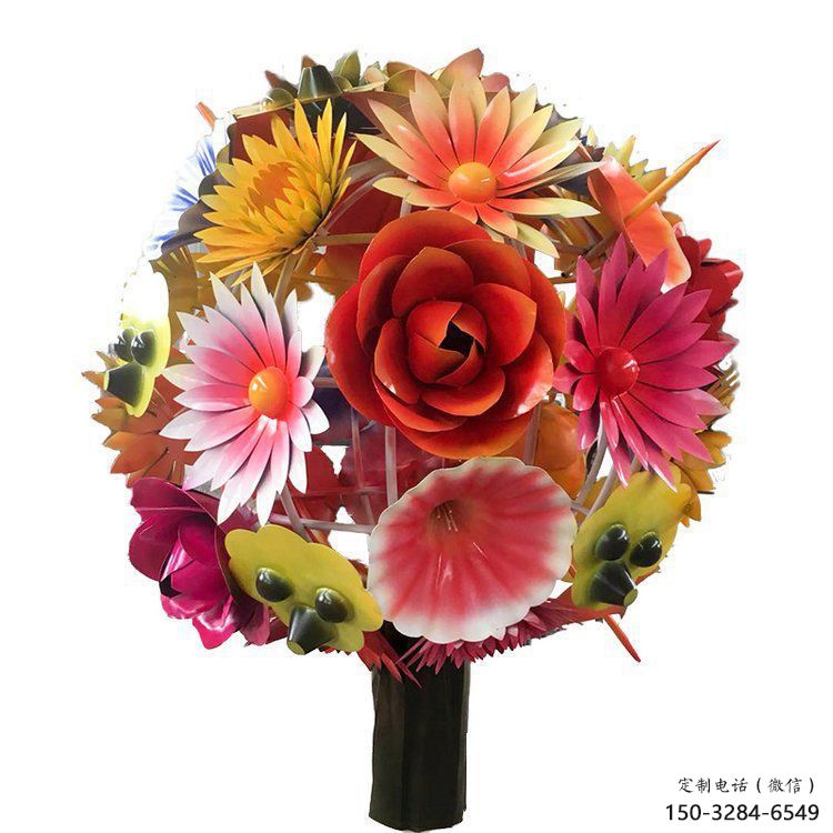 花球雕塑選用，透雕系列，不銹鋼花球雕塑優價