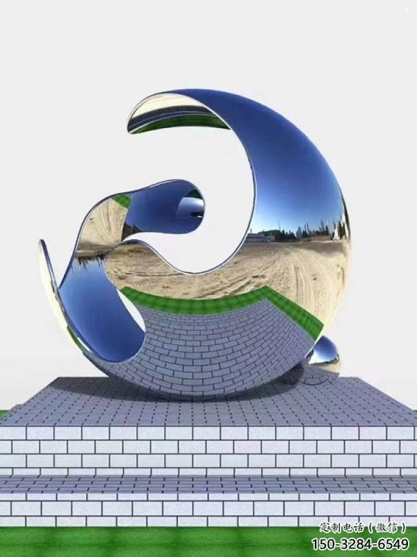 景觀球雕塑制造商，露天雕塑，不銹鋼景觀球雕塑訂做