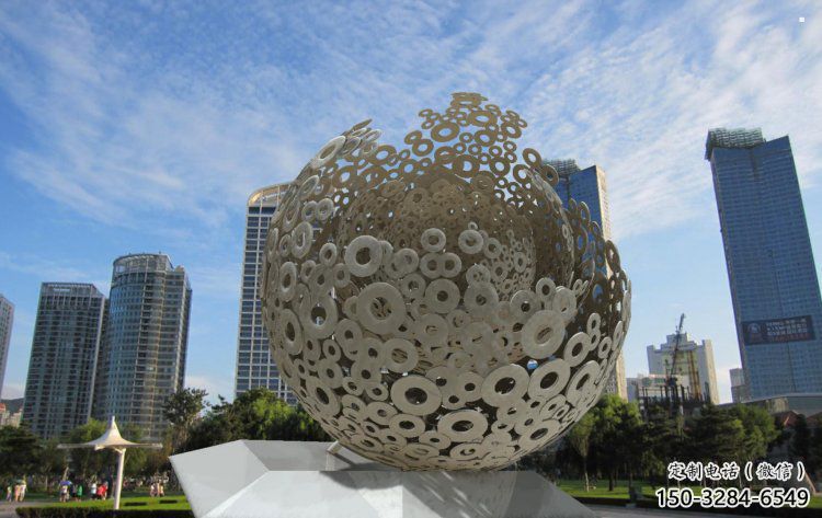 景觀球形雕塑供需，廣場雕塑，廣場鏤空球形雕塑選用