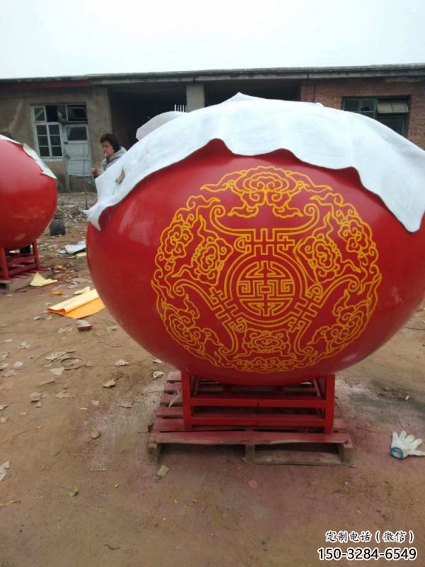 圓球雕塑擺件，景區(qū)案例，房地產(chǎn)烤漆圓球雕塑常用