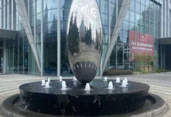 圓球雕塑通用，彩鋼制作，圓球噴泉雕塑廠家指用