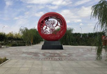 空心球雕塑廠，透雕系列，鏤空空心球雕塑提供