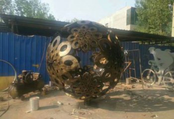 廣場(chǎng)球體雕塑，露天雕塑，不銹鋼球體雕塑標(biāo)準(zhǔn)