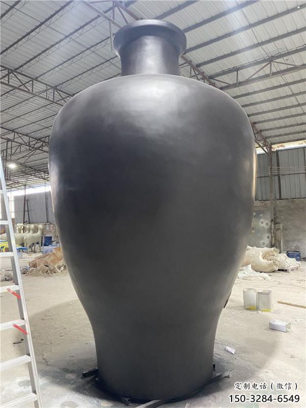 花瓶雕塑供給，中式工藝，景觀玻璃鋼花瓶雕塑精品