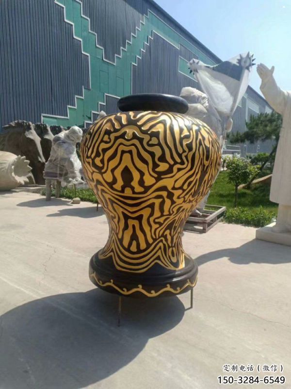 花瓶雕塑制造商，鋼管組合，玻璃鋼花瓶雕塑優選