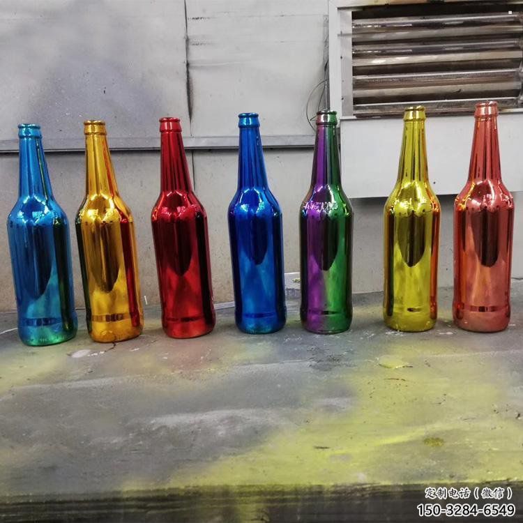 啤酒瓶雕塑供求，村標概念，玻璃鋼啤酒瓶雕塑制作承接