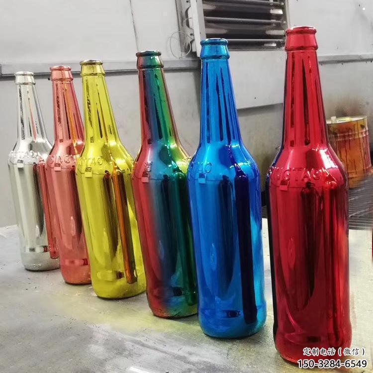 啤酒瓶雕塑供給，景區雕塑，玻璃鋼啤酒瓶雕塑優選