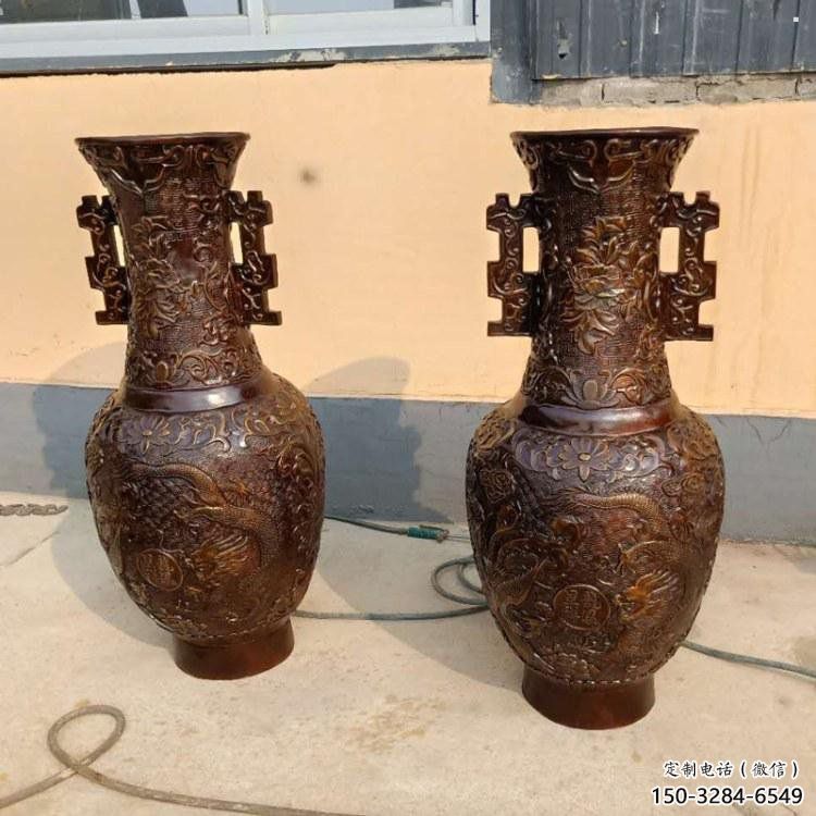 花瓶雕塑精選，景區(qū)雕塑，景觀銅花瓶雕塑提供