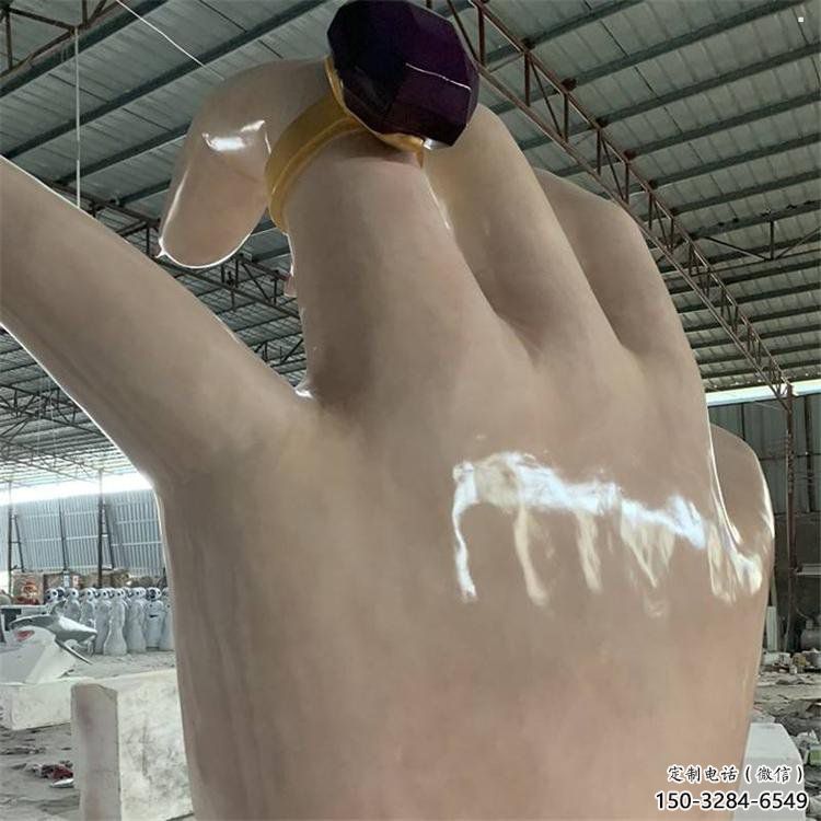 手指雕塑制作，市標雕塑，玻璃鋼手指雕塑廠家常用