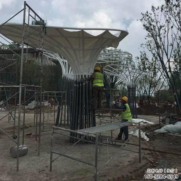 遮陽樹雕塑訂做，城市雕塑，不銹鋼遮陽樹雕塑制造