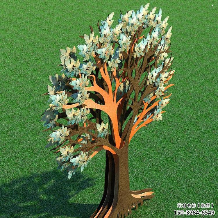 傘樹雕塑供給，景區(qū)雕塑，抽象鏤空傘樹雕塑優(yōu)選