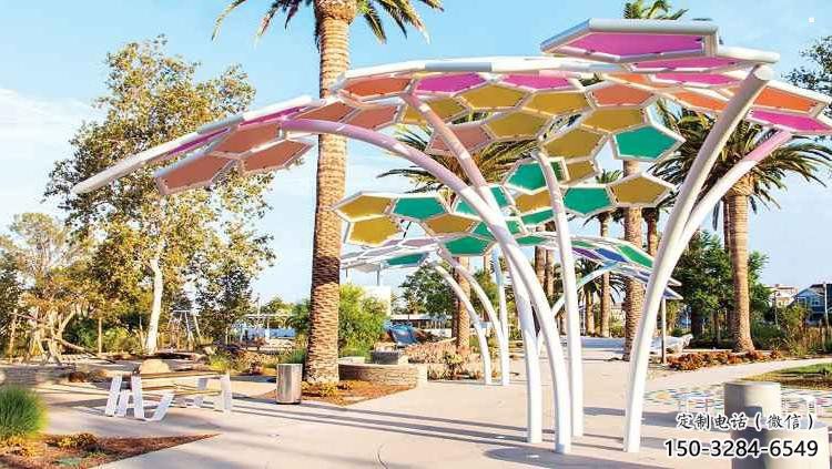 傘樹雕塑供求，景區(qū)案例，景觀鏤空傘樹雕塑精選