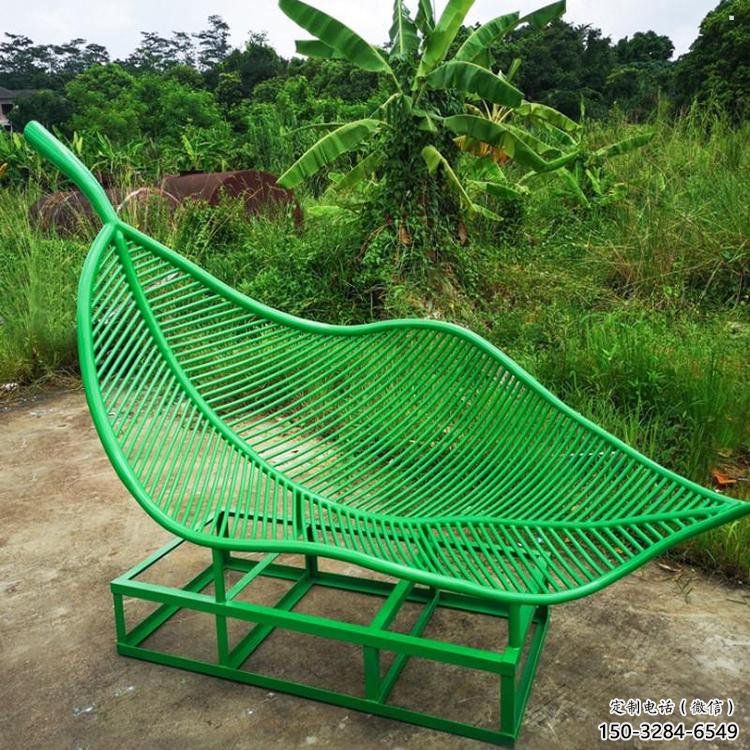 仿真樹葉雕塑生產(chǎn)，白鋼構(gòu)件彩繪仿真樹葉雕塑通用