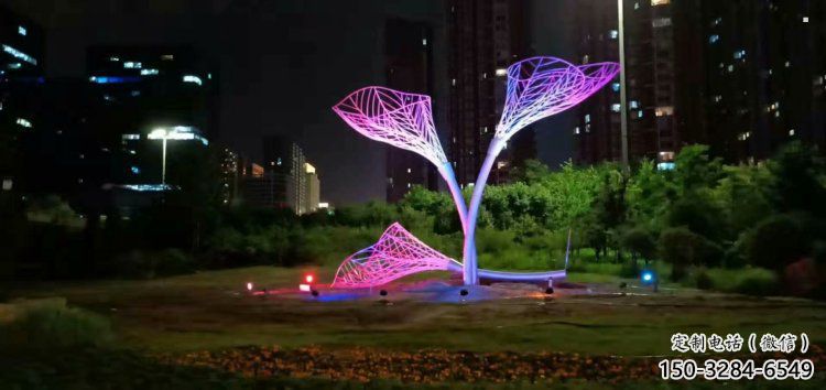 燈光樹(shù)葉雕塑廠，公園小品，燈光樹(shù)葉雕塑生產(chǎn)商