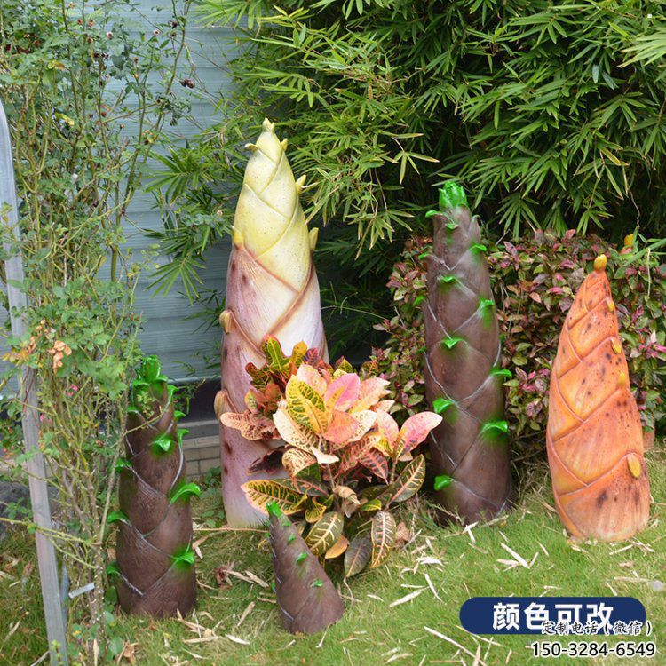 竹筍雕塑供需，小區(qū)雕塑，不銹鋼竹筍雕塑制造廠家