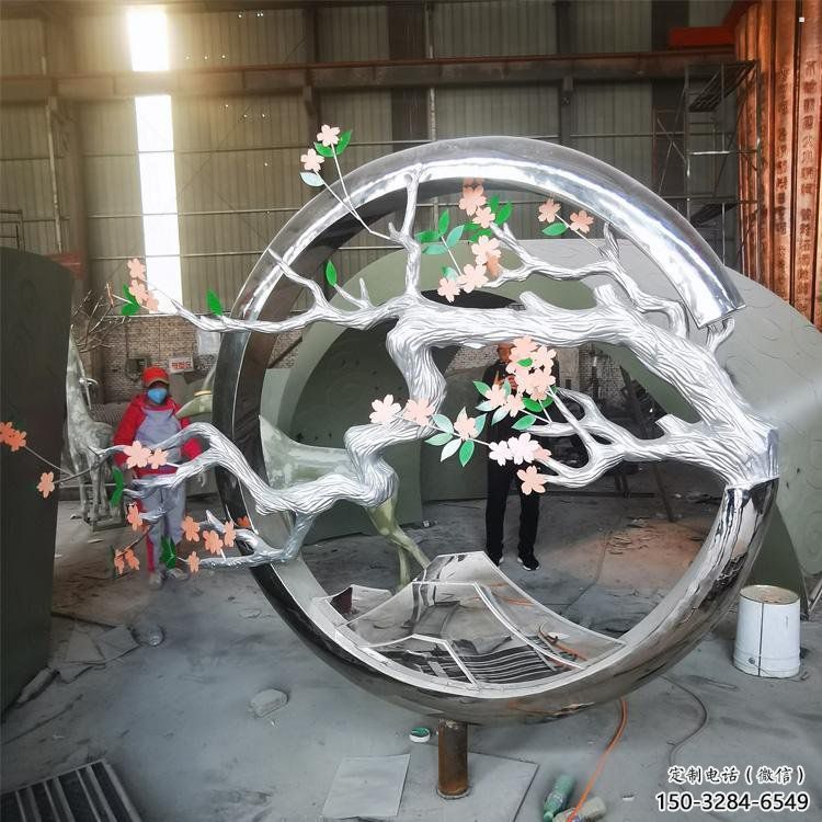 梅花樹雕塑通用，創(chuàng)意雕塑，不銹鋼梅花樹雕塑生產(chǎn)