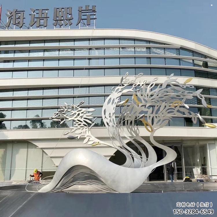 鏤空樹雕塑常用，街道標識，不銹鋼樹雕塑常用