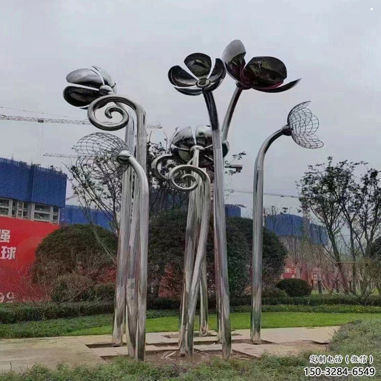 四葉草雕塑標(biāo)準(zhǔn)，陸地擺件，不銹鋼四葉草雕塑定制