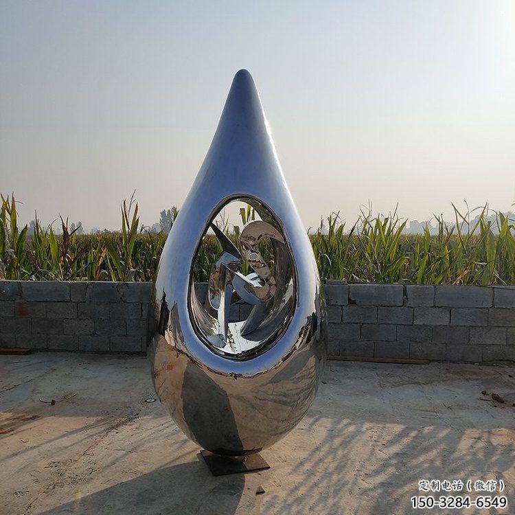 淚滴雕塑供需，彩鋼制作，大型不銹鋼淚滴雕塑公司