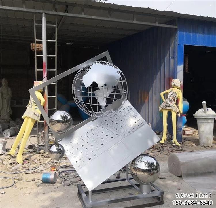 商業街電腦雕塑