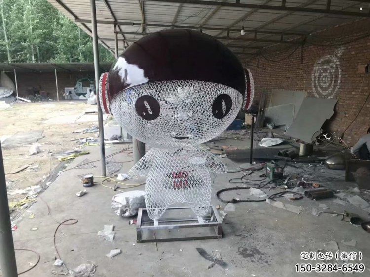 動漫人物雕塑廠家，編織工藝，公園廣場戶外卡通人物雕塑