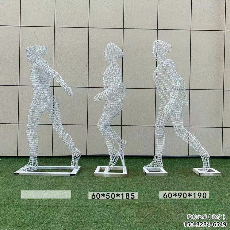體育人物雕塑供求，景觀雕塑，鏤空鐵藝人物雕塑優(yōu)選
