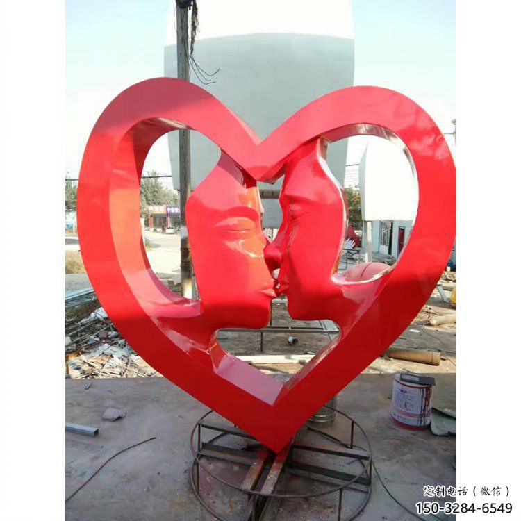 愛(ài)心雕塑供需，透雕系列，不銹鋼愛(ài)心雕塑制造商