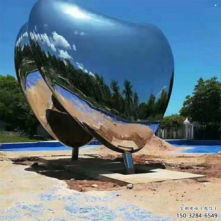 心形球雕塑工廠標(biāo)準(zhǔn)，多彩藝術(shù)，不銹鋼心形球雕塑供應(yīng)