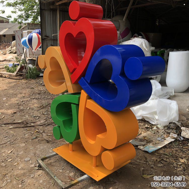 園林心心相印雕塑