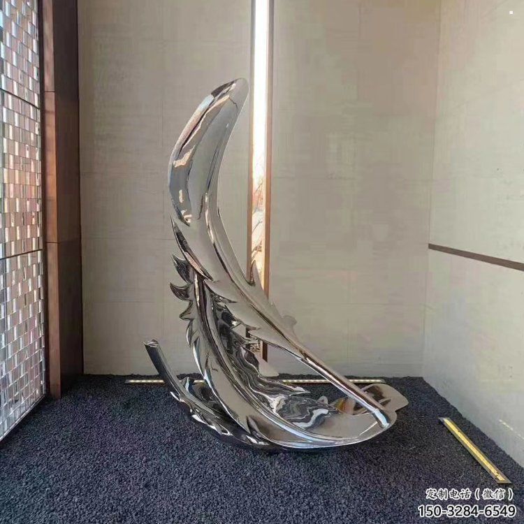 羽毛雕塑標準，廣場雕塑，鏡面羽毛雕塑廠家供給