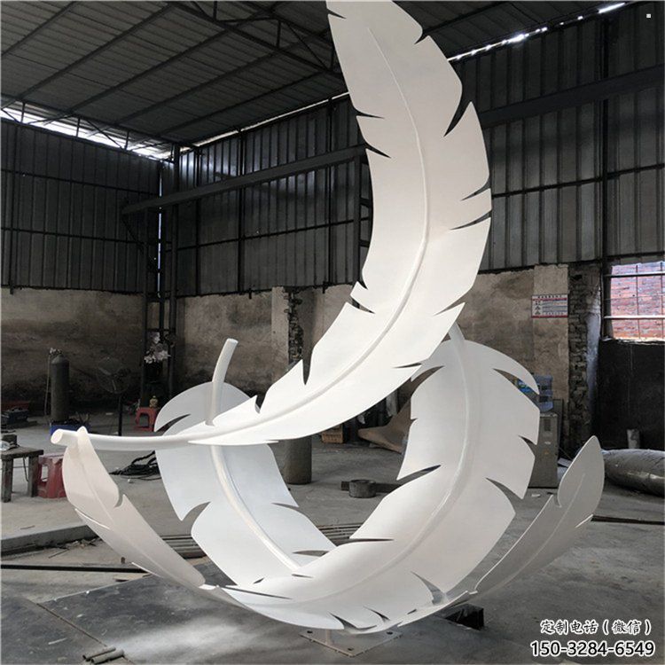 羽毛雕塑預定，城區小品，民俗烤漆羽毛雕塑制造商