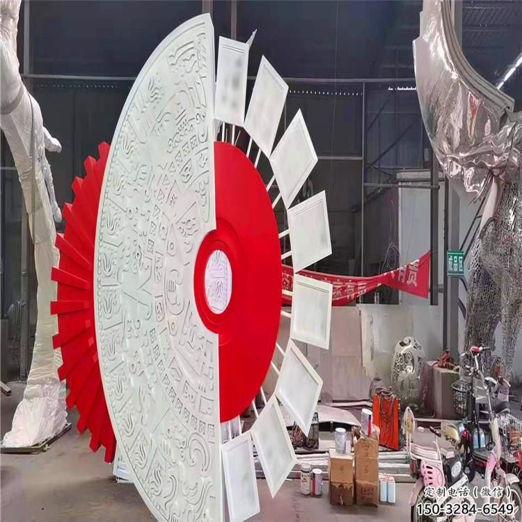 圓環(huán)雕塑供給，戶外雕塑，景觀烤漆圓環(huán)雕塑選用