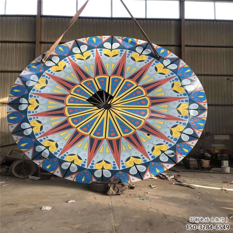 圓環(huán)雕塑選用，多彩藝術(shù)，鏤空烤漆圓環(huán)雕塑展品