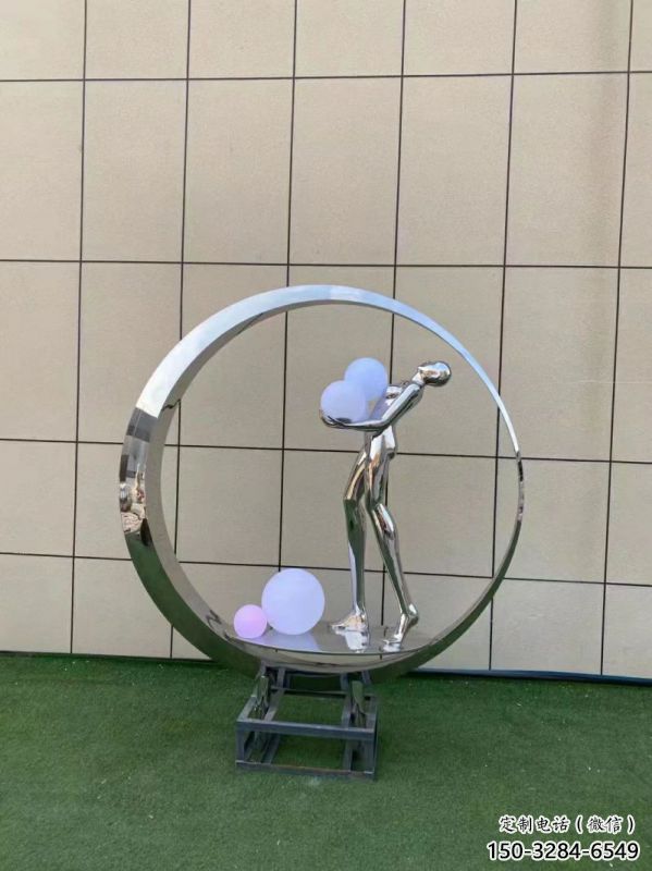 仙子雕塑精選，景觀概念，圓環(huán)仙子雕塑觀賞型