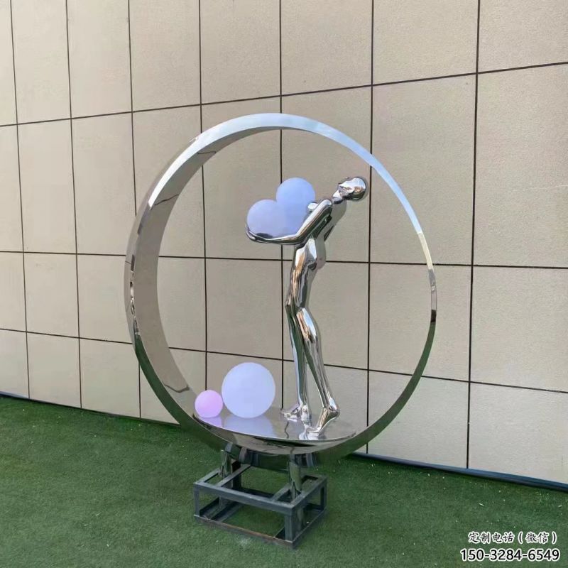 圓環雕塑生產商，舞者雕塑制作，圓環舞者雕塑供應商