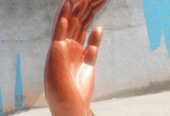 手指雕塑專供，小區(qū)擺件，不銹鋼手指雕塑訂做廠家