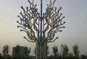 風鈴樹雕塑服務商，白鋼構件，不銹鋼風鈴樹雕塑制作廠家