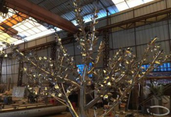 樹雕塑供應，城市雕塑，大型不銹鋼樹雕塑制造