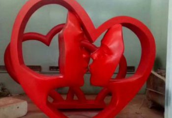 制造心形人物雕塑供需，鋼管組合，雕塑工程制作供應
