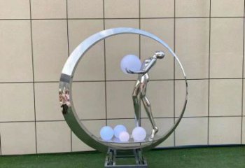 仙子雕塑預(yù)定，白鋼構(gòu)件，文化景觀圓環(huán)仙子雕塑選定