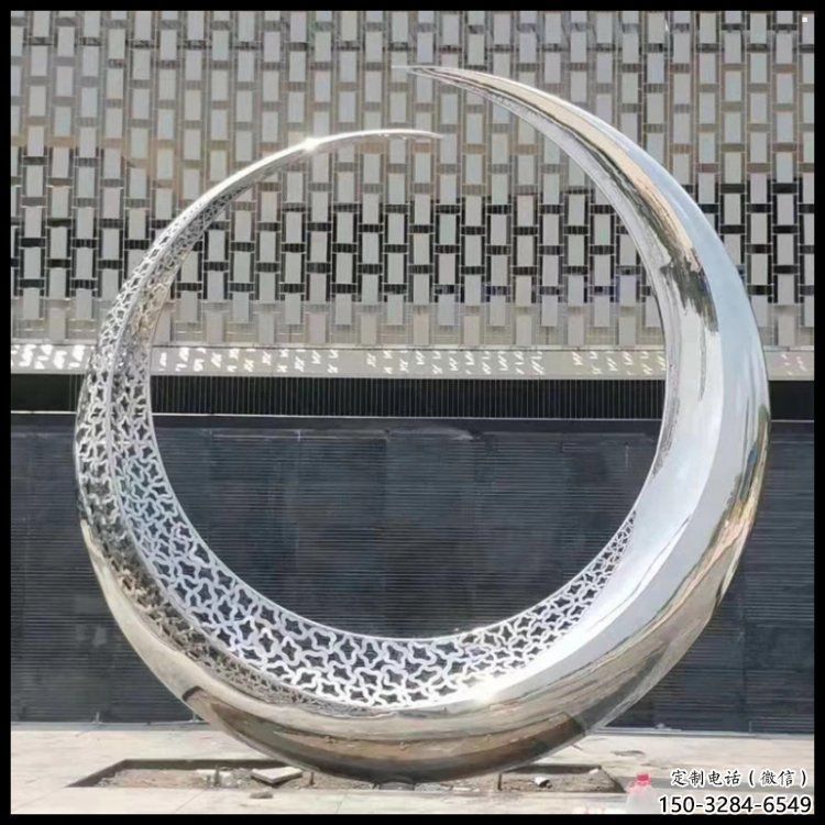 月亮雕塑，仿古景觀雕塑，仿古擺件