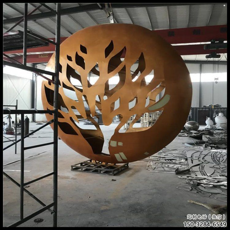 月亮雕塑定做，城區小品，景觀不銹鋼月亮雕塑定價