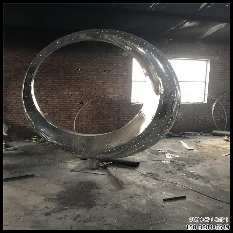 月亮雕塑觀賞型，公園小品，不銹鋼月亮雕塑常用