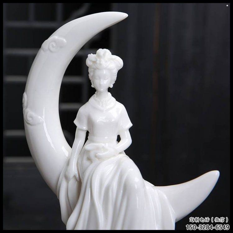 月亮雕塑制造，校園雕塑，戶外月亮仙子雕塑展品