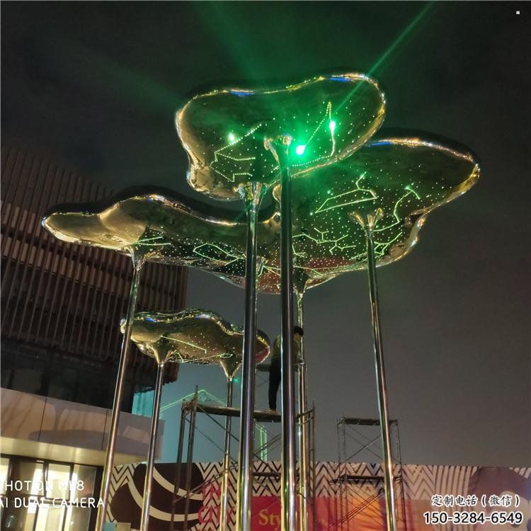 制造祥云雕塑定價，地標(biāo)擺件，烤漆不銹鋼祥云雕塑精選